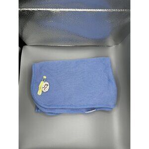 Baby Connections Blanket Blue Thermal Sports Baseball Football Cotton Vtg READ
